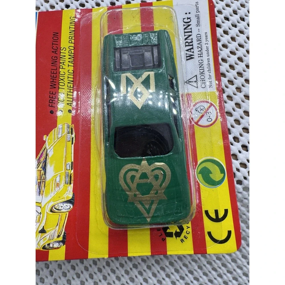Turbo Racer Die Cast Metal Toy Car Green Sealed Carded Vintage NO. 927-1